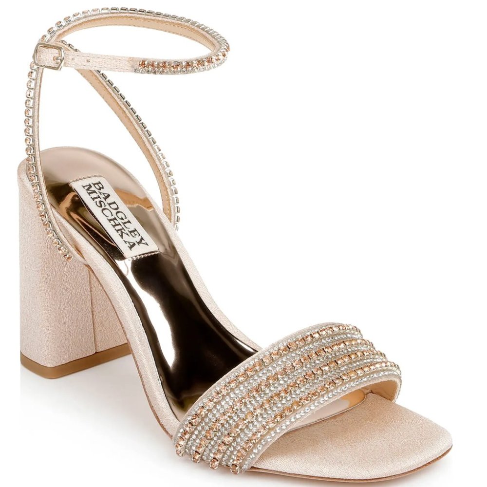 Badgley Mischka Women's Becca Strappy Block Heel